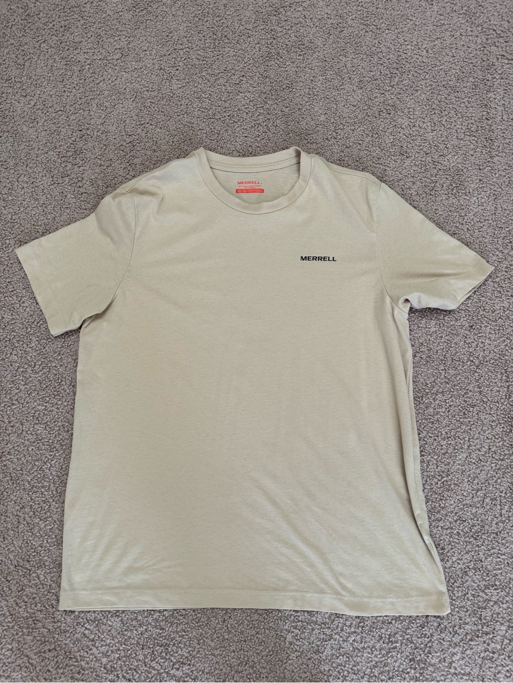 Merrell Men’s Short Sleeve Crew Tee — Light Beige